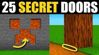 Minecraft  25 Secret Doors [upl. by Enenej]