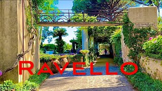 RAVELLO WALKING TOUR OF A CHIC MOUNTAIN VILLAGE ON THE AMALFI COAST [upl. by Nick540]