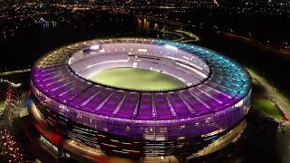 RAMUS Project Optus Stadium Perth Lighting Experience [upl. by Nica]