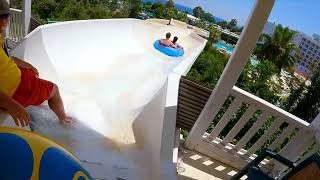 Rafting Slide at WaterHill WaterPark Antalya Turkey Türkiye [upl. by Oluap]