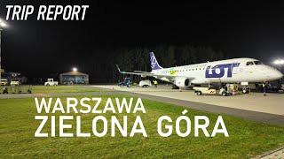 Samolotem z Warszawy do Zielonej Góry  LOT  Babimost  Embraer 175 [upl. by Enyaht]