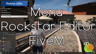 Menu Rockstar Editor RageUI FiveM [upl. by Haldeman]