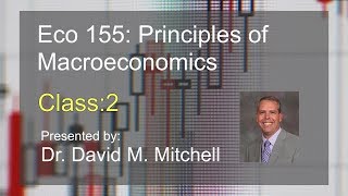 Eco 155 Principles of Macroeconomics Class 2 [upl. by Krid840]