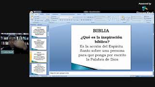 BIBLIA  Clase 01  Significado Inspiración Bíblica y Canon Bíblico 08022021 [upl. by Mayda]