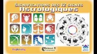 Significations Astrologiques des 12 signes du zodiaque [upl. by Jacquie]