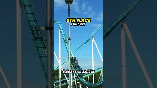 Top 10 LONGEST Roller Coasters in the WORLD [upl. by Fechter]