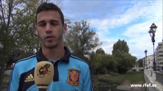 Álvaro Vázquez desde Burgos antes de afrontar el choque ante Dinamarca [upl. by Asa]