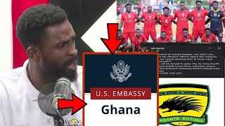 US Embassy In Ghana Denies Asante Kotoko Players VISA Management Member Reveals Deep Secret [upl. by Beaner406]