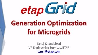 Generation Optimization for Microgrids [upl. by Oilla]