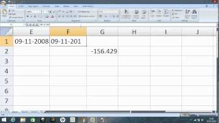 Excel Calculate Number of Weeks between two dates [upl. by Verney170]