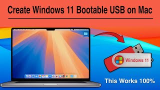 Create windows 11 Bootable USB Drive on Mac 2024  easy method [upl. by Eilesor]