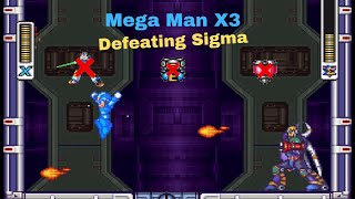 Mega Man X3 Defeating Sigma No ItemsNo Damage [upl. by Chrisy]