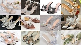 Sabse🫠 Latest 2024 Style Beautiful💓 Glass Meed Heels Sandals👠 DesignTrendy👡 Sandals Designsandal [upl. by Nrehtac]