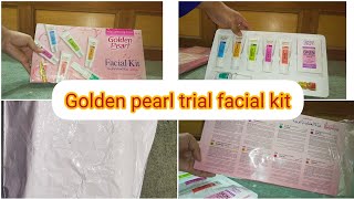 Golden pearl favial in 800 rupees only  Whitening facial trial kit  Golden pearl  reviews [upl. by Azaleah]