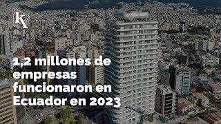 En 2023 Ecuador registró 12 millones de empresas y establecimientos [upl. by Alfreda]