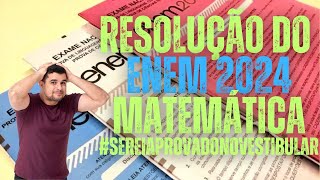 RESOLUÇÃO DO ENEM 2024  MATEMÁTICA  CADERNO AZUL [upl. by Milzie]