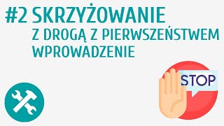 Skrzyżowanie z drogą z pierwszeństwem  wprowadzenie 2  Rowerzysta na skrzyżowaniu [upl. by Ahsataj]