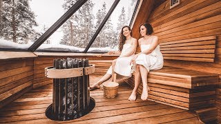 Aurora Village E05 – Aurora Sauna amp Jacuzzi  Ivalo Lapland Finland [upl. by Enidualc955]