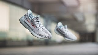 Review amp OnFeet Adidas Yeezy Boost 350 V2 quotBlue Tintquot [upl. by Dhiman]