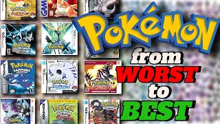 Ranking Every Pokemon Game From WORST to BEST [upl. by Rosabella750]