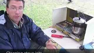 CLEANING CAMPING STOVE JETS [upl. by Satterlee749]