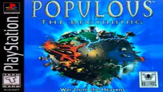 Populous The Beginning PS1 Opening Intro AI Upscale 4K Ultra HD [upl. by Lynelle170]