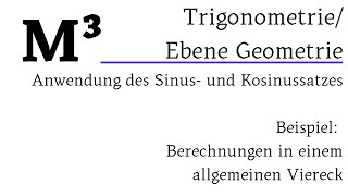 Trigonometrie Ebene Geometrie  Sinus und Kosinussatz [upl. by Lua305]