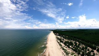 Gdańsk Stogi  Najpiękniejsza Plaża nad Morzem Bałtyckim  4K  Z lotu Ptaka [upl. by Venetis165]