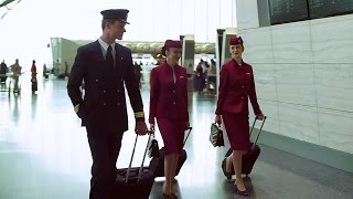 The Cabin Crew Life with Qatar Airways [upl. by Nynahs]