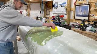 How to Fiberglass a Foam Hull Saving a Snark Episode 6 [upl. by Paschasia]