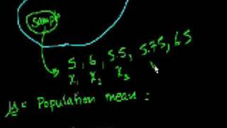 Statistics Sample vs Population Mean [upl. by Isolt]