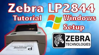 How to Setup and Install Zebra lp2844 Printer on Windows 10 4x6  Works for any Zebra Printer [upl. by Yarak]