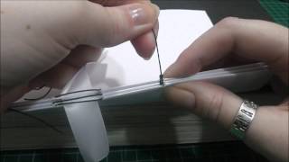 Bookbinding Tutorial Part 2B  Sewing your signatures [upl. by Strohben]