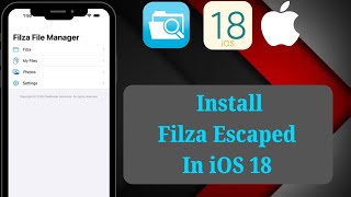 How to get FILZA ESCAPED in iOS 18  Install Filza Escaped in iphone 2024 [upl. by Ahsote]