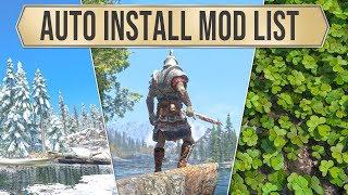 Skyrim mods list Guide How to AUTO install 350 Graphics Overhaul mods [upl. by Waneta250]