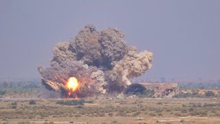 Indian Air Force BOMBING  IAF Jaguars in Action [upl. by Aikemahs167]