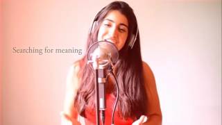 Lost Stars Cover by Luciana Zogbi Lyric Video [upl. by Otrebcire]