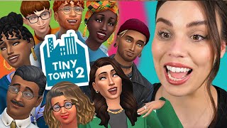 The Sims 4 TINY TOWN 2 Challenge Part 1 [upl. by Cherida701]