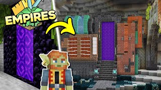 I Transformed my Nether Portal in Minecraft Survival Lets Play  Empires [upl. by Mccurdy]