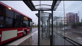 Sweden Stockholm ride with bus No 865 from Haninge Centrum to Huddinge Sjukhus [upl. by Cimah247]