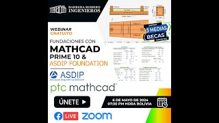 Fundaciones con Mathcad Prime 10 y ASDIP Foundation [upl. by Elleynad]