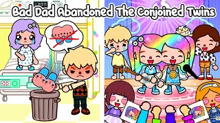 Bad Dad Abandoned The Conjoined Twins  Sad Story  Toca Life Story  Toca Boca [upl. by Anaugal]