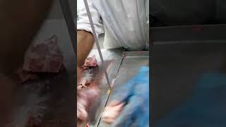 Loins Lamb Chop Cutting Skill With Machine shorts viral [upl. by Scuram]