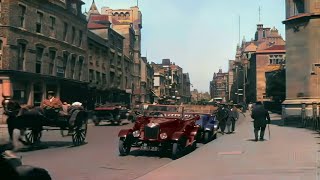 Oxford England 1920s in color 60fps Remastered wsound design added [upl. by Llehsim263]