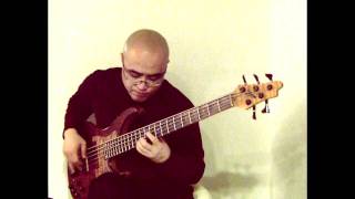 JSBach quotCello Suite 1 Allemandequot electric bass solo by Koyu [upl. by Welles]