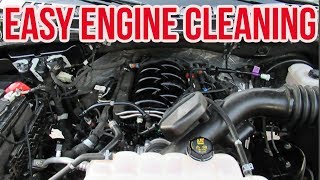 HOW TO CLEAN YOUR ENGINE  NO WATER NO SCRUBBING [upl. by Ruby]