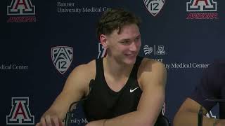 Arizona Basketball Press Conference  Larsson Ballo Weitman Love amp Johnson [upl. by Lorinda855]