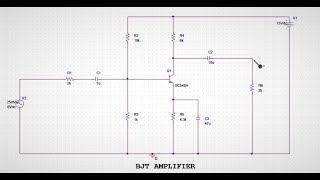 BJT NPN Common Emitter Amplifier Frequency Curve Simulation using OrCAD PSPICE [upl. by Yllut288]