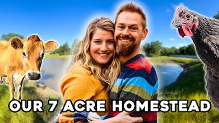 Everything We Built on Our 7 ACRE HOMESTEAD 2023 in 20mins [upl. by Ralina]