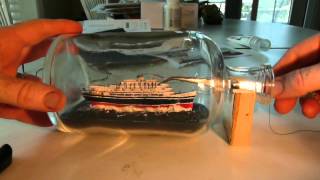 Andrea Doria Ship in a bottle or should I say Shipwreck in a bottle [upl. by Reade]